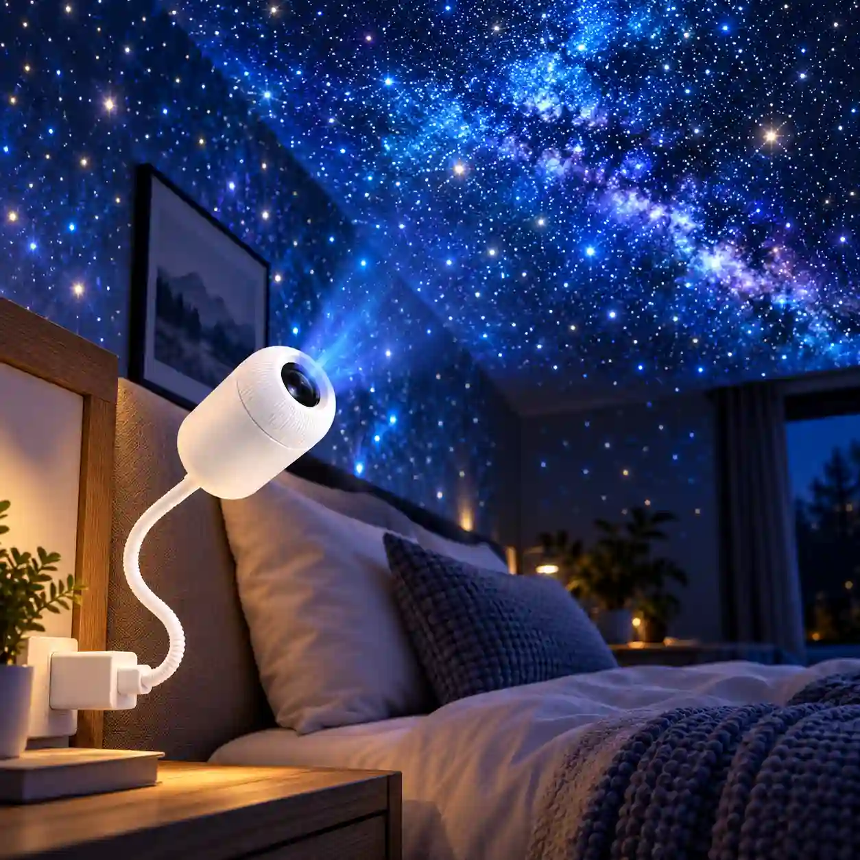 USB Starry Sky Projector Light – Flexible Mini Galaxy Night Light