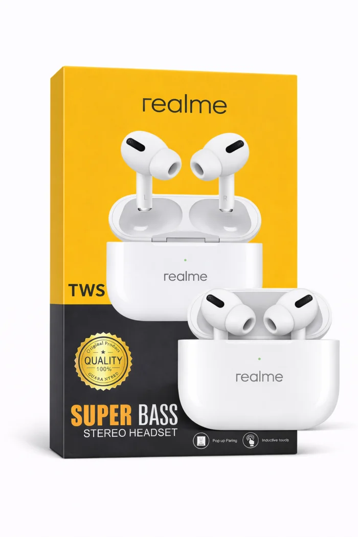 Realme TWS Super Bass Bluetooth Earbuds with Charging Case