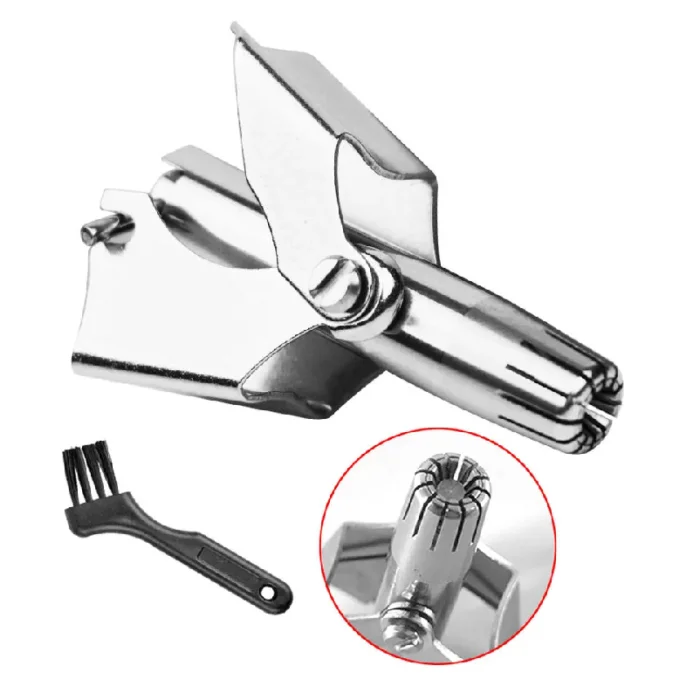 Manual Nose Hair Trimmer Stainless Steel Safe Ear Nose Grooming Tool
