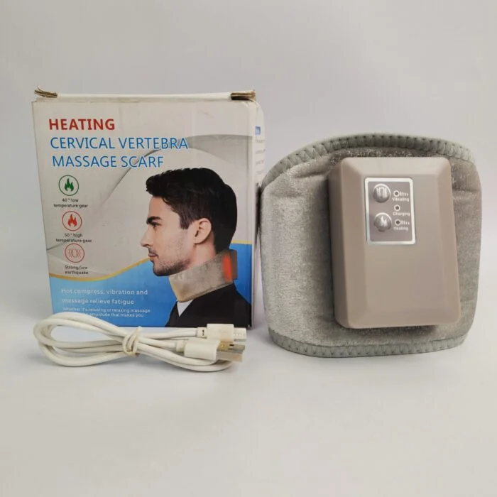 Electric Neck Heating Massager Cervical Pain Relief Vibration Wrap