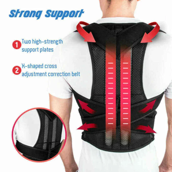 Adjustable Posture Corrector Belt Back Shoulder Support Brace