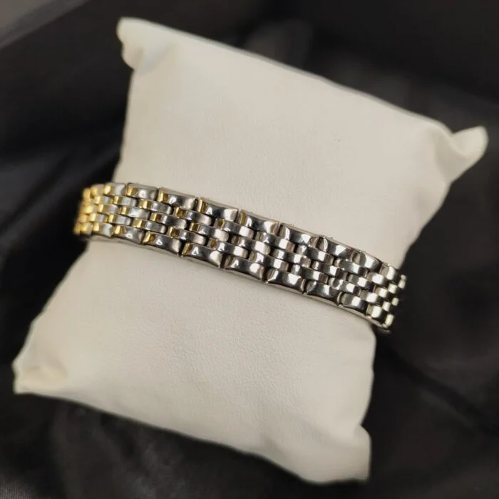 Premium Silver Stainless Steel Woven Bracelet – Unisex