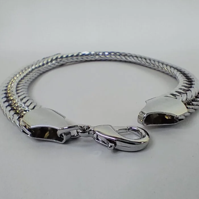 Premium Silver Stainless Steel Snake Chain Bracelet – Unisex
