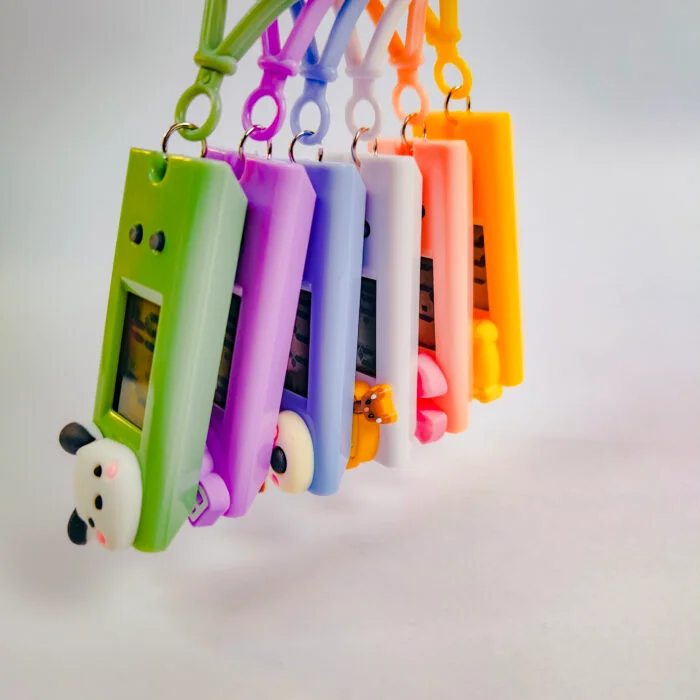 Kids Digital Clock Keychain Mini Portable Time Display Keyring