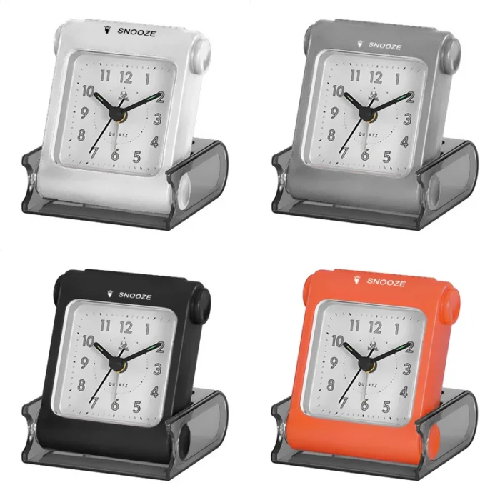 Pearl 4 Inch Travel Alarm Clock Table Clock Loud Alarm Light