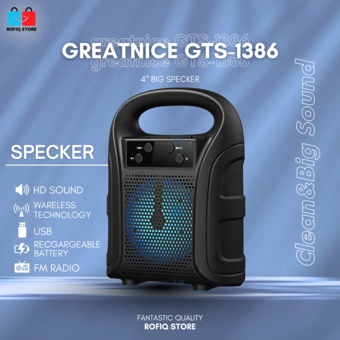 GTS-1386 wireless Outdoor Bluetooth Specker