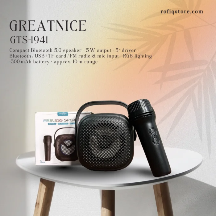 GREATNICE GTS-1941 Portable Bluetooth Speaker Wireless Deep Bass