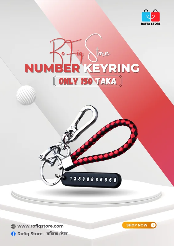 Anti Lost Keychain Number Keyring Contact ID Key Tag