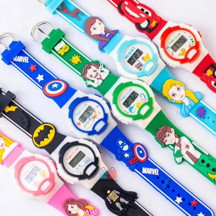 Cartoon Kids Digital Watch LED Baby Watch Boys Girls